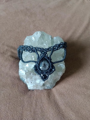 Colar drusa de onix