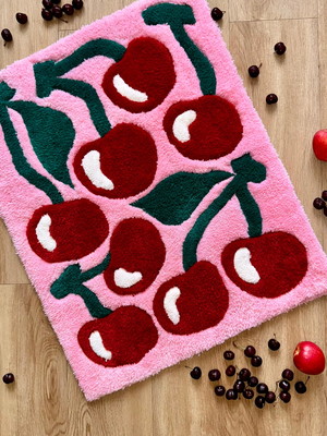 Tapete cereja tufting