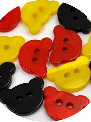 Botão ursinho - mix mickey