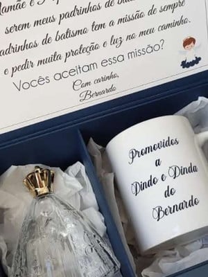 Convite padrinhos batizado/batismo/consagração