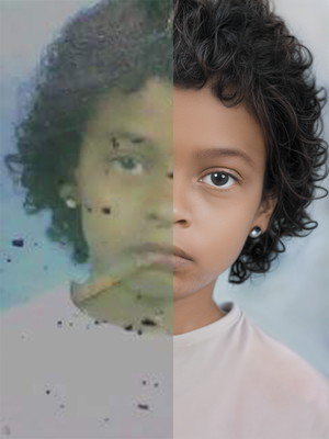 Restauração de foto danificadas e antigas