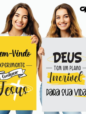 2 placas de boas-vindas para igreja 40x60cm,culto e recepção