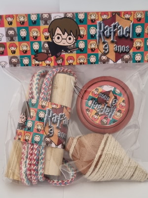 Kit pião, corda, ioiô harry potter
