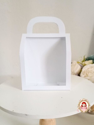 Molde caixa maletinha com visor - arquivo silhouette