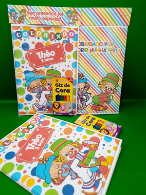 Kit colorir com giz patati patatá