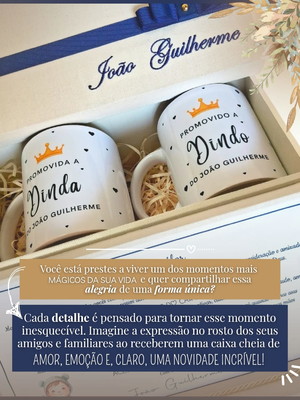 Convite de padrinhos com xícaras e tampa com bordado