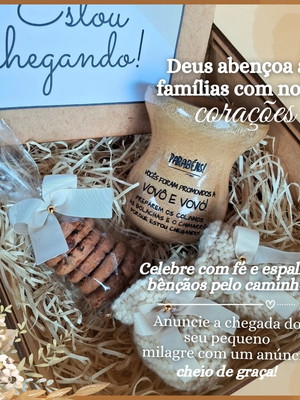 Anúncio de gravidez - gaudério com cuia