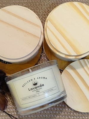 Vela aromática essencial lavanda