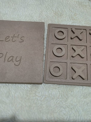 Jogo da velha em mdf perfeito pra sair das telinhas