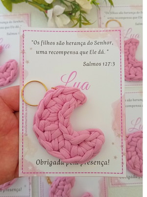 Kit c/ 10 chaveiro lua com cartão