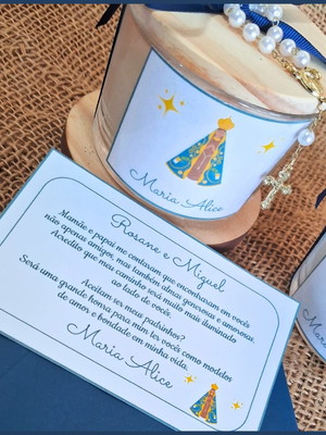 Convite para padrinhos - vela personalizada (cod16533)