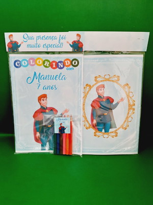 Kit colorir com lápis príncipe phillip