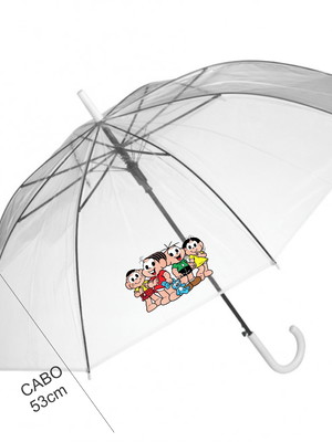 Guarda chuva infantil transparente unicórnio