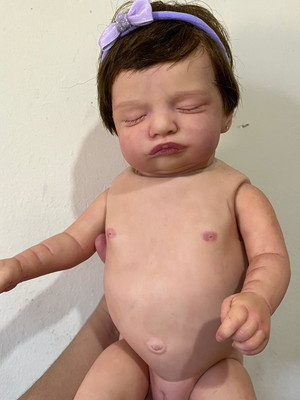 Bebe reborn menina pode banho corpo vinil realista