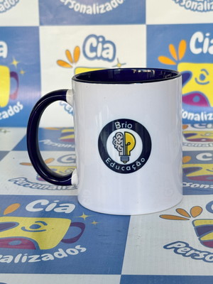 Caneca de páscoa com interior colorido para presentear