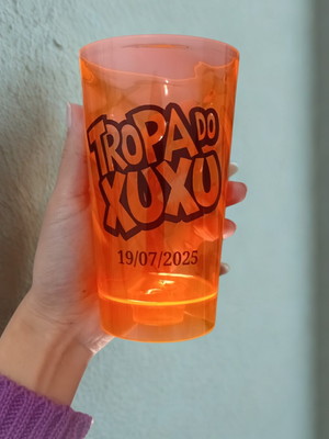 Copo twister 500 ml com led personalizado