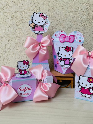 Kit 20 caixas da hello kitty