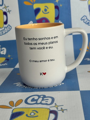 Caneca para amigo secreto fosca presente criativo