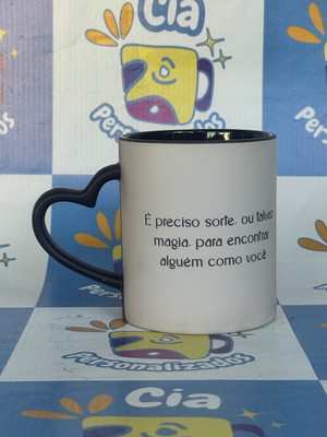 Caneca despedida de solteira coração time da noiva