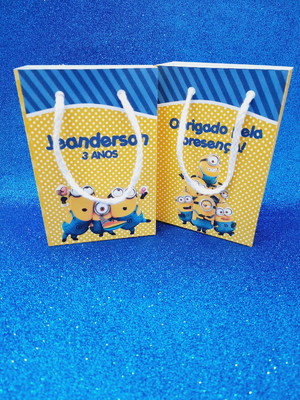 Sacola offset 15x10 minions