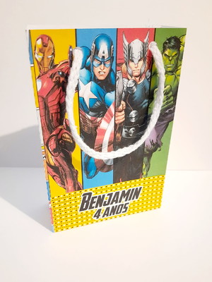 Sacola offset 15x10 the avengers