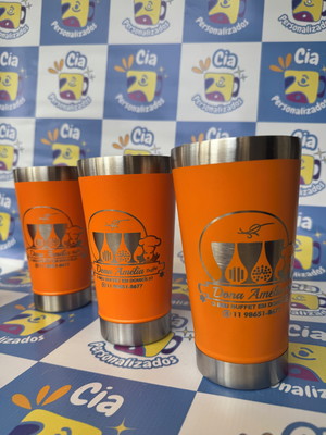 Presente de casamento copo térmico 470ml para os noivos