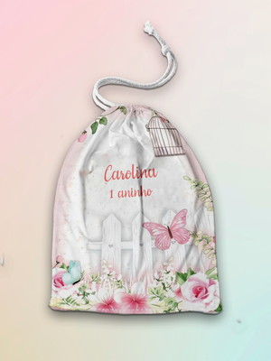 Saquinho surpresa jardim encantado personalizado