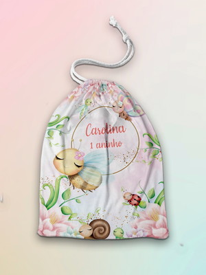 Saquinho surpresa jardim encantado personalizado