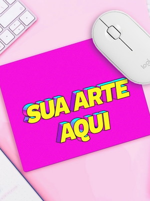 Mouse pad retangular 19x23 com sua arte/ estampa / logo
