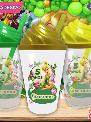 Copo chantilly personalizado tinker bell - 300 ml