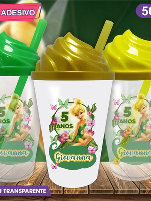 Copo chantilly personalizado tinker bell - 500 ml