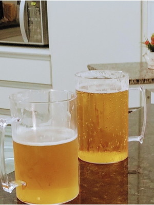 Caneca chopp acrílico 350ml transparente 25 un festas evento
