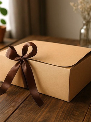 Caixas embalagem de presente com laço de cetim 31x 25 x 8 cm