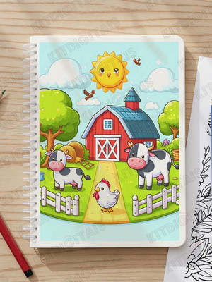 Fazendinha livro para colorir infantil