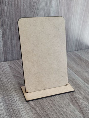 Display - troféu mdf crú 3mm 10x15cm com base.