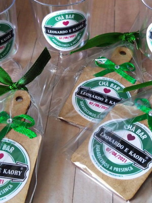 Kit chá de cozinha heineken | lembranças + adesivos