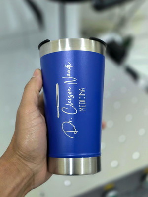 Copos térmico azul - brindes para formandos