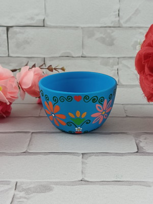 Vaso potinho estampa floral mexicana c.2996