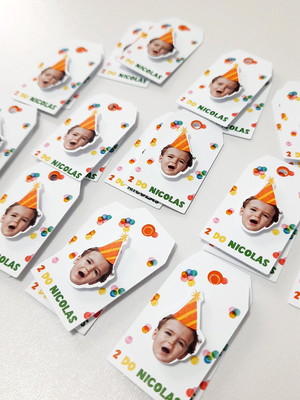 Tag personalizada com rostinho