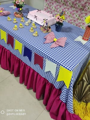 Saia para mesa, toalha mesa caipira. mesa tematica