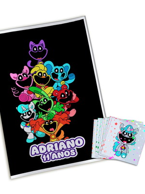 Álbum de figurinhas metalizadas smiling critters