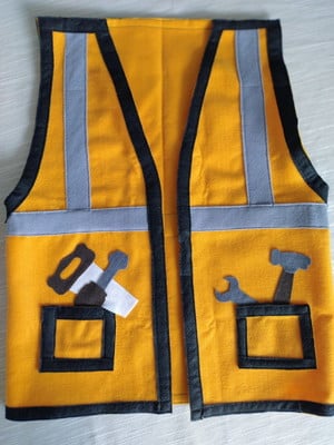Colete infantil personalizado -minerador - construtor