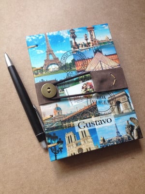 Diario de viagem 15 x 21 cm