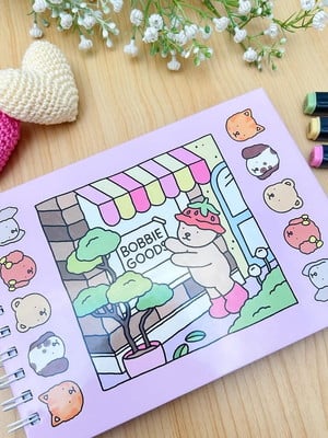 Livro de colorir bobbie goods capa dura 50 folhas 120g