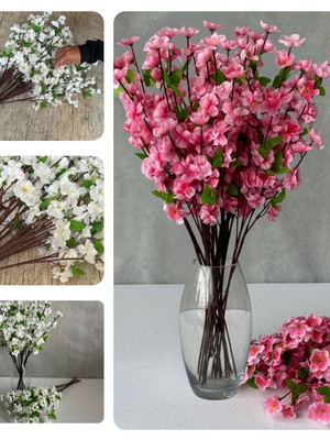 5 cerejeiras de 60cm flores artificiais premium para sala