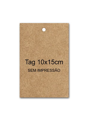Tag kraft sem impressão 10x15cm