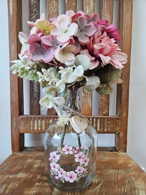 Garrafa com flores