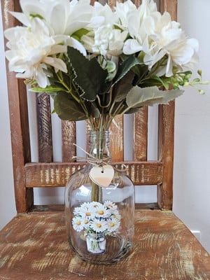 Garrafa com flores