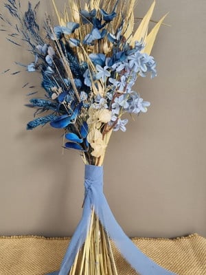 Buque de noiva boho chic flores desidratadas