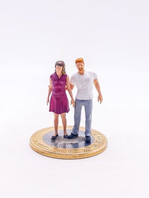 Casal em pé miniatura m1113